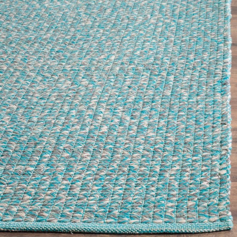 SAFAVIEH, Handmade Flatweave Montauk Gyrithe Casual Cotton Rug