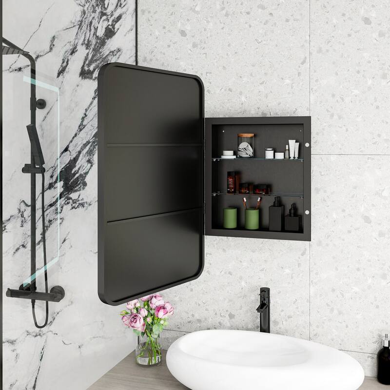 Rectangle Medicine Cabinet Mirror Bathroom Mirror with Storage