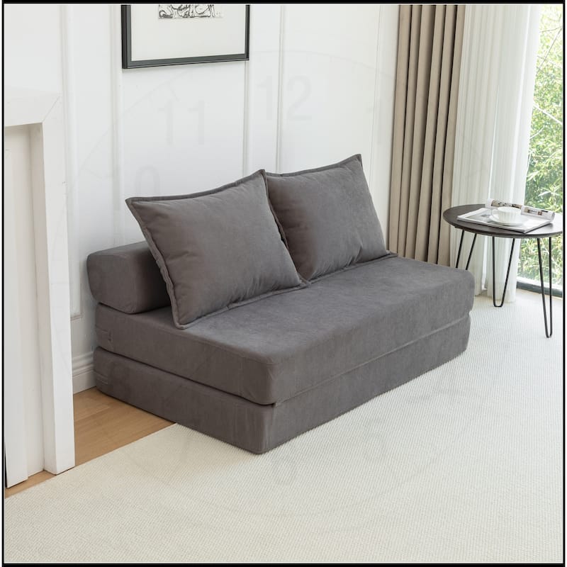 Foldable Sofa Bed Sleeper Lounge Chair with Pillow Floor Mattress