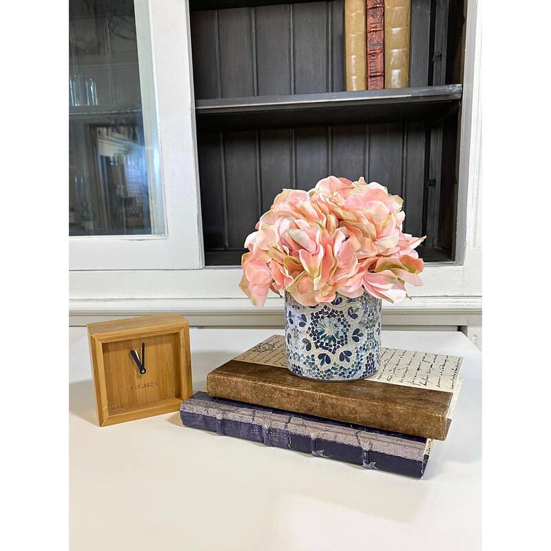Hydrangea Arrangement in a Glass Vase