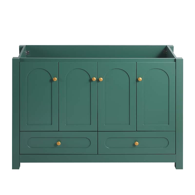 48" White Bathroom Vanity (excluding the ceramic basin) - Green