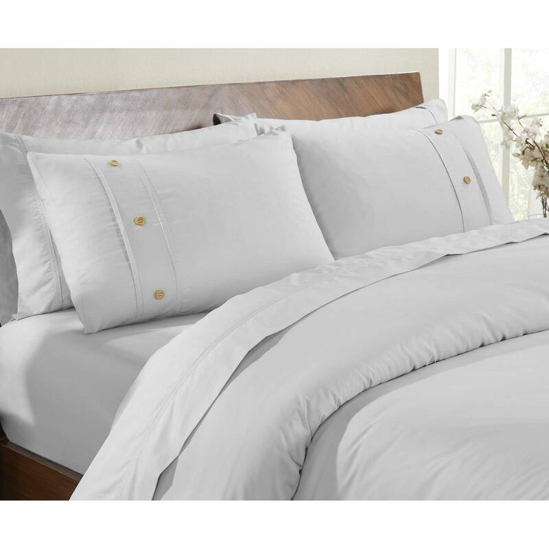 Superior Gina Organic Cotton Percale Duvet Cover Set