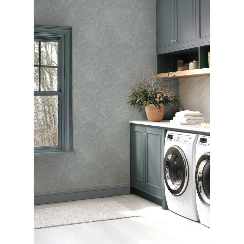 Chris Loves Julia x NuWallpaper Jade Moonstone Peel and Stick Wallpaper