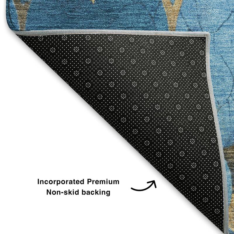 Premium Washable Super Soft Modern Trellis Mayfield Rug