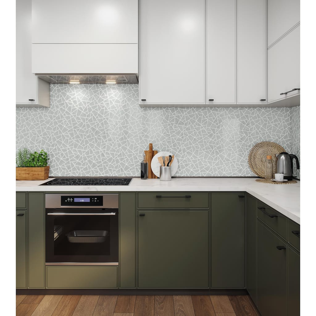 Medley 11 in. x 11 in. Glass Mesh-Mounted Mosaic Wall Tile