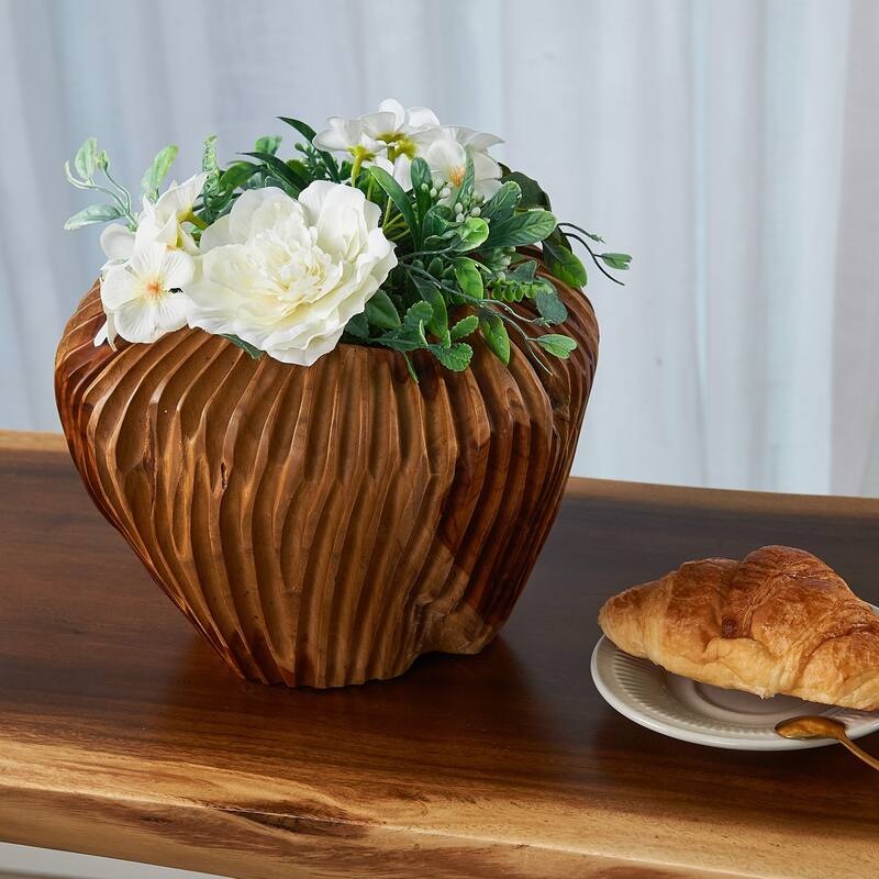 Home Soft Things Royal Ulir Vase Decorative Wooden Vase