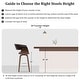 preview thumbnail 122 of 186, 26"/29" Faux Leather Swivel Bar Stools, Wood Counter Stool