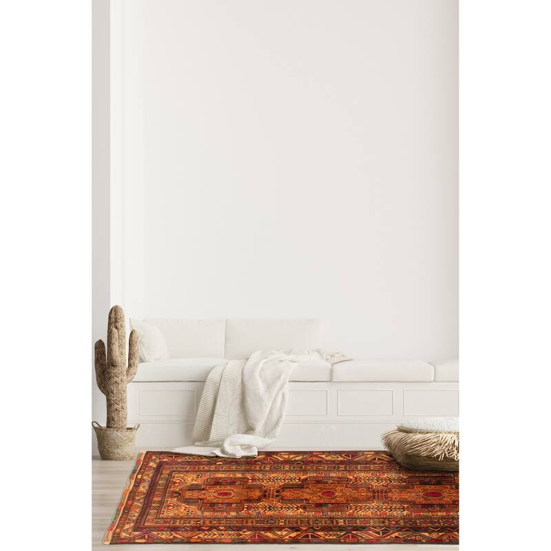 Teimani Brown Rug 3'7" x 6'2" - 3'7 x 6'2