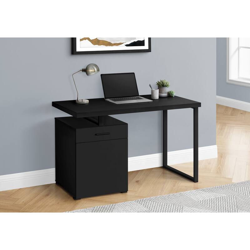 Modern Contemporary 48"L Computer Desk, with 1 Storage Drawers, Sturdy U-shaped Metal Leg, for Home Office