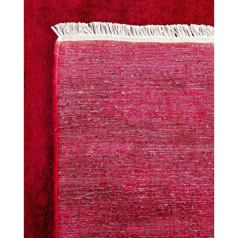 Fine Vibrance, One-of-a-Kind Hand-Knotted Runner Rug - Pink, 3' 1" x 18' 8" - 3' 1" x 18' 8"
