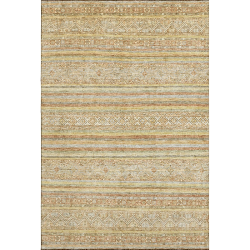 Premium Washable Super Soft Global Stripes Mayfield Rug