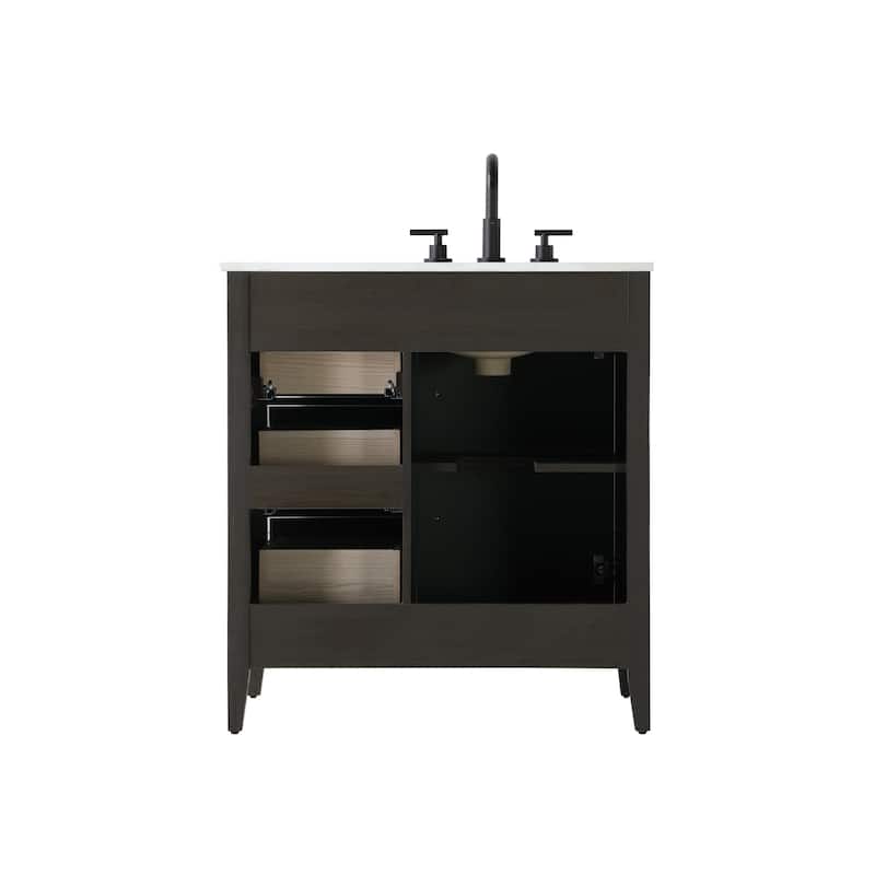 Elegant Lighting VF29332 Millie 32" Free Standing Single Basin Vanity