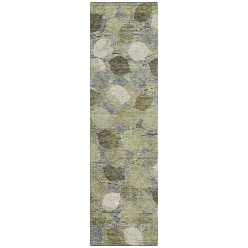 Machine Washable Indoor/ Outdoor Floral Mila Chantille Rug