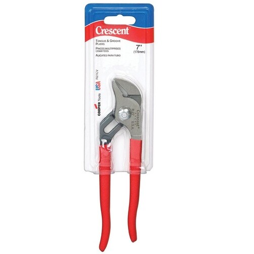 Crescent R27CV Straight Jaw Tongue & Groove Pliers, 7"
