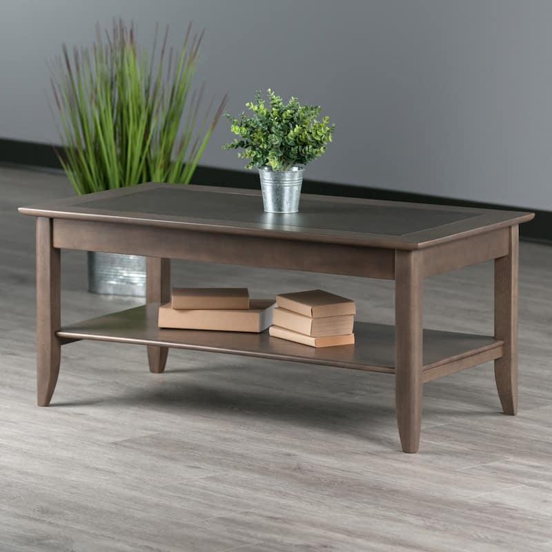 Santino Coffee Table, Oyster Gray - 40 x 22.64 x 18.03 inches