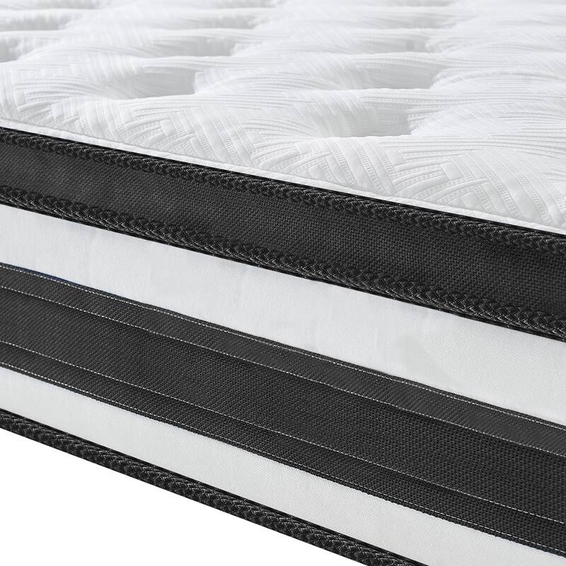 Oeko-Tex Breathable Cool Cover Twin Xl 12 Inch Memory Foam Individual Pocket Spring Hybrid Mattress