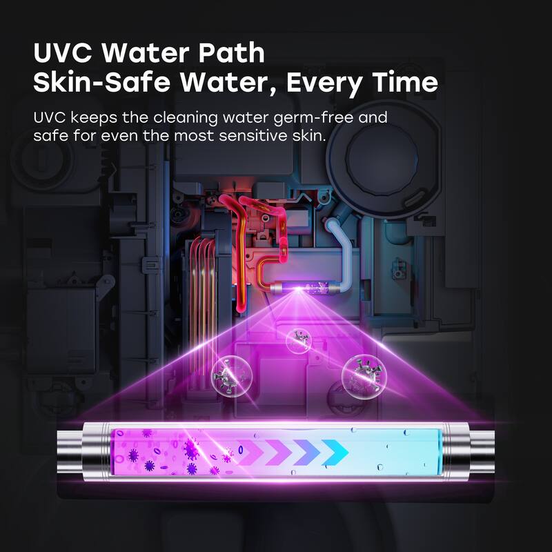 HOROW 1.0/1.28 GPF Elongated ADA Smart Bidet Toilet in White / Auto Open/Flush, Foam Shield, Blackout Flush, Pump Assisted - N/A