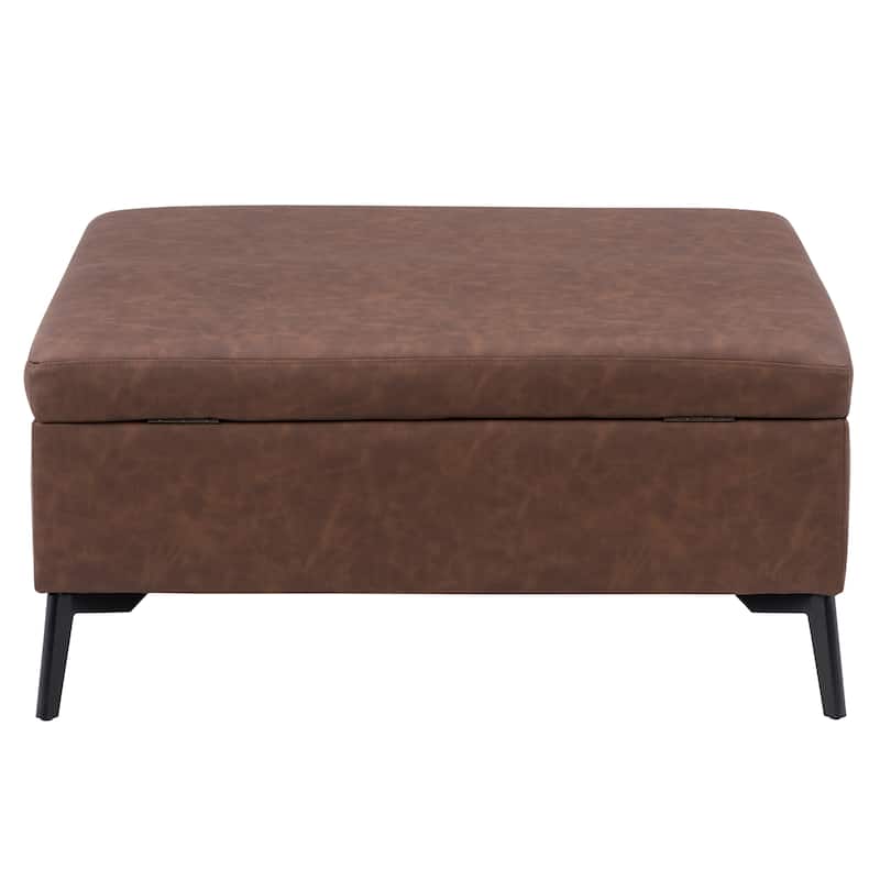 Linden Square Storage Ottoman