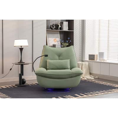 270 Swivel Glider Recliner Chair, Power Recliner Rocking Chair, USB Port Charge