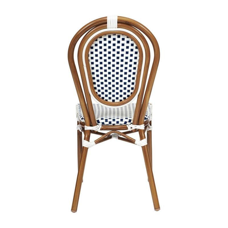 4 Pack All-Weather Commercial Paris Chair with Metal Frames