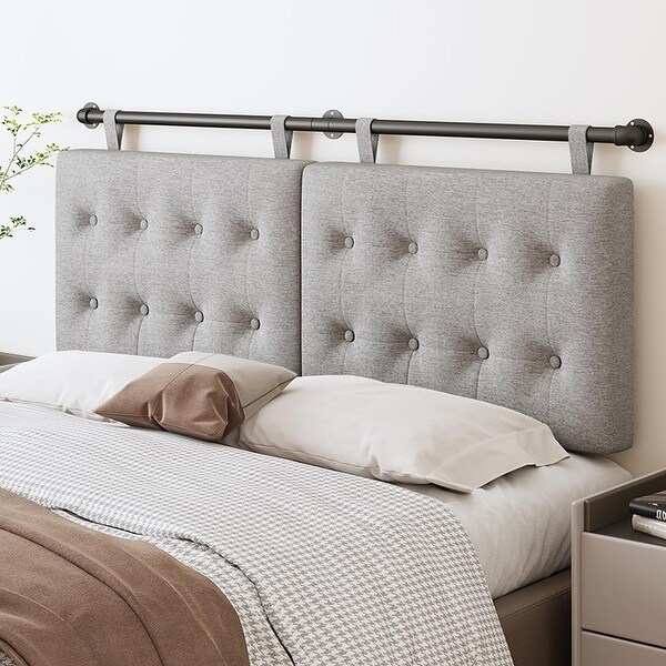 Wall Mounted Headboard Queen Grey Bed Bath Beyond 39959539