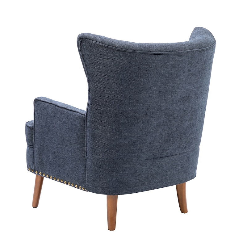 Alpheus Accent Armchair with Nailhead Trim by HULALA HOME