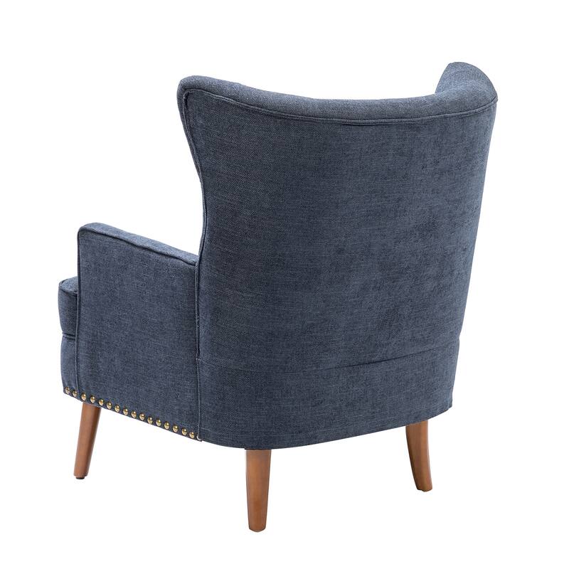 Alpheus Accent Armchair with Tufted Back Set of 2 by HULALA HOME
