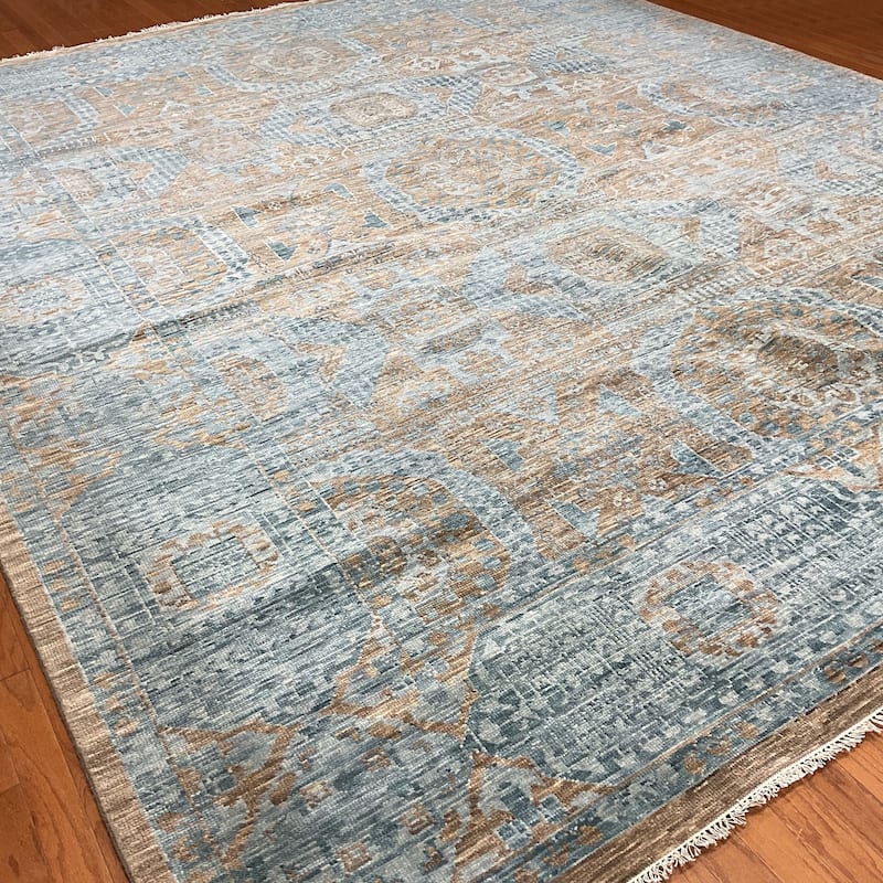 HERAT ORIENTAL Handmade Mamluk Wool Rug - 12'2" x 15'