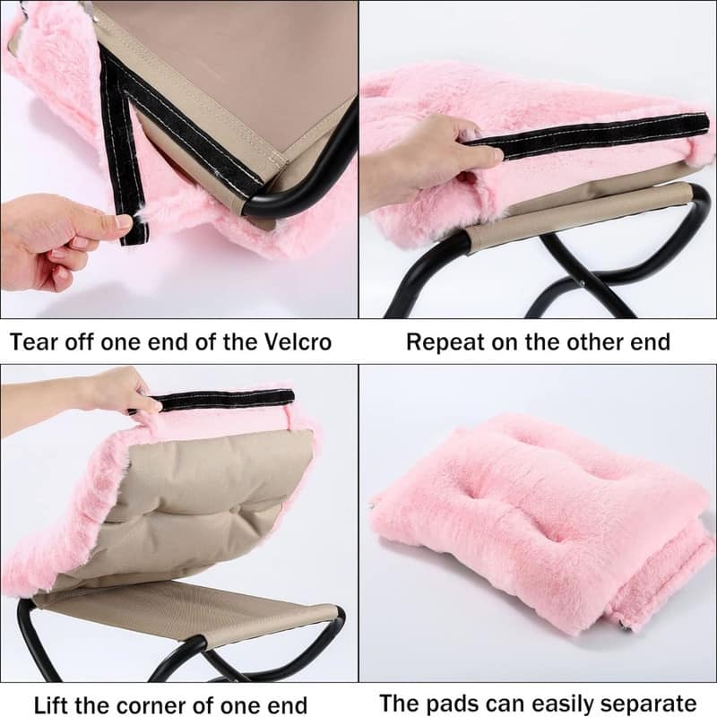 Upholstered Morden Folding Footstool for Home