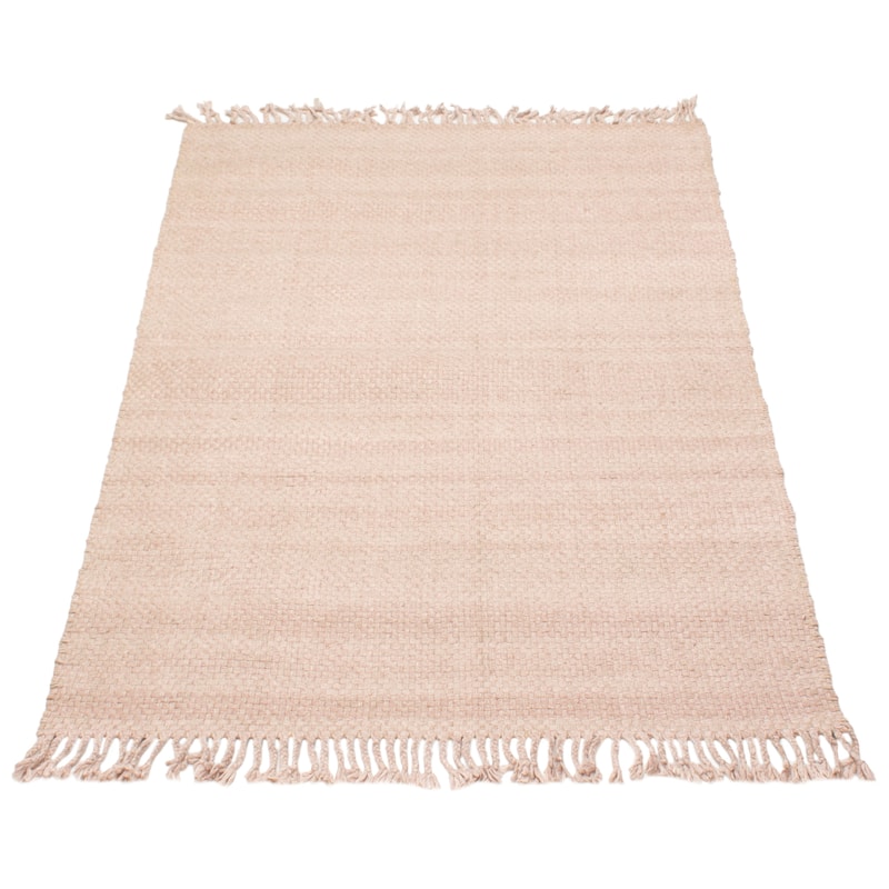 ECARPETGALLERY Braid weave Sienna Pink Wool Rug - 4'10 x 7'10