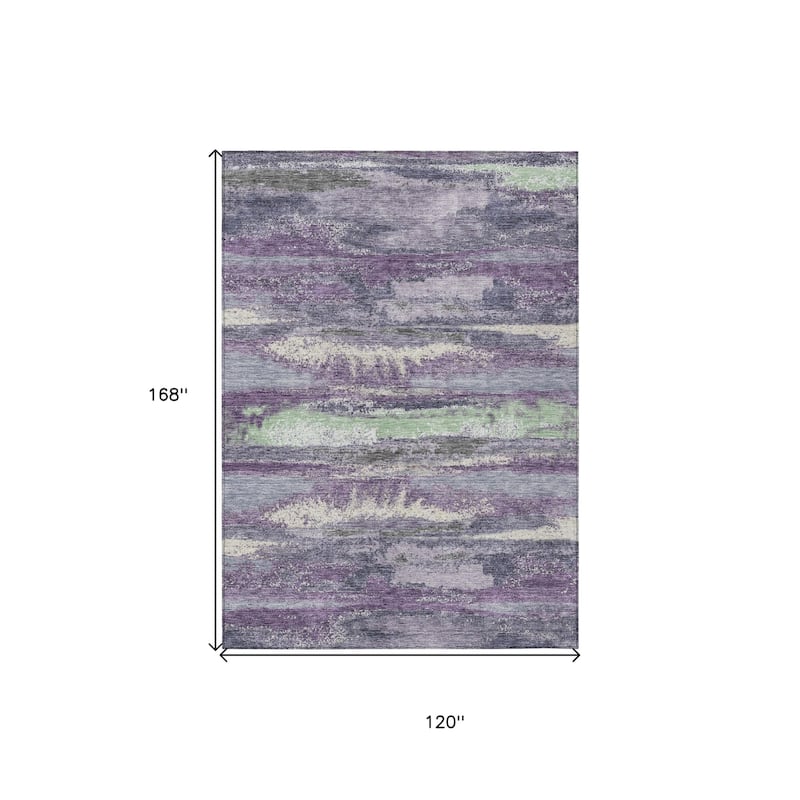 HomeRoots Abstract Transitional Rectangle Outdoor Rug