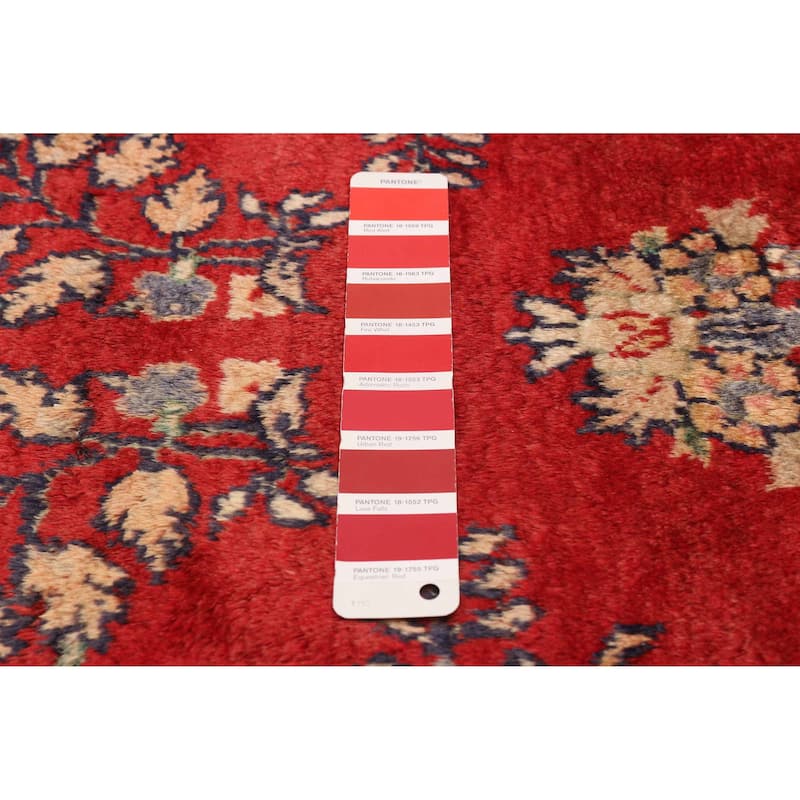 ECARPETGALLERY Hand-knotted Andelz Red Wool Rug - 3'3 x 9'6