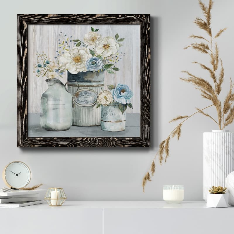 French Garden Flowers II-Premium Framed Canvas - Ready to Hang