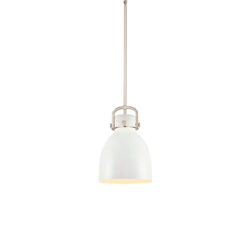 Innovations Lighting 410-1SM-15-10 Newton Bell Pendant Newton Bell 10" - Satin Nickel