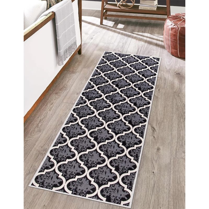 SussexHome Non-skid Ultra-thin Blended Runner Rug - 20" x 59"