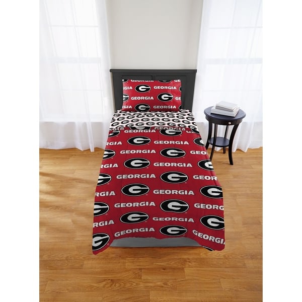 slide 2 of 2, NCAA Georgia Bulldogs 4-piece Twin XL Bed in a Bag Set
