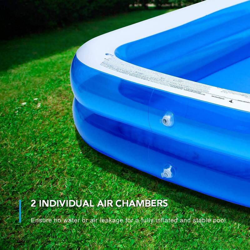 Inflatable Swimming Pool Kiddie Pools Family Swim Center for Kids Full-Sized Lounge Pool for Kids Easy Set Swimming Pool