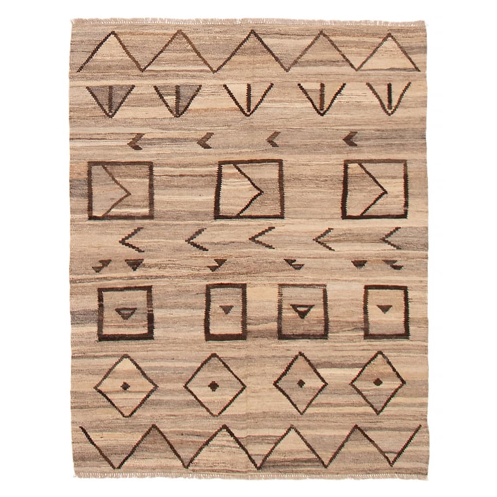 Sivas Taupe Kilim 5'0" x 6'4" - 5'0 x 6'4