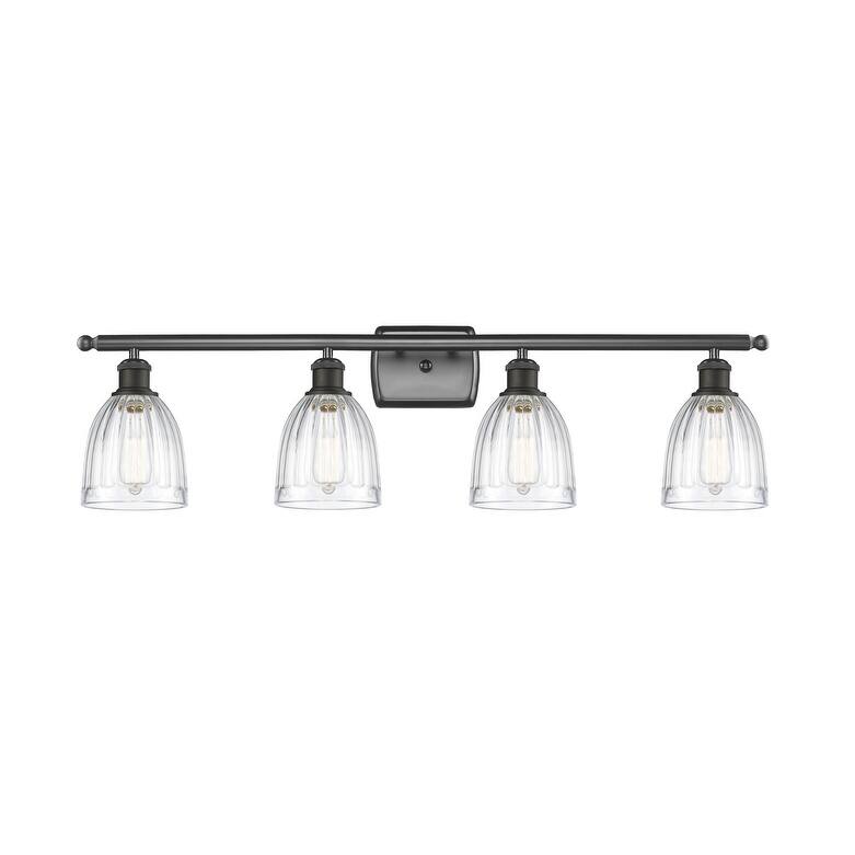 Innovations Lighting Brookfield 4 Light 36" Wide Bathroom Vanity Light - Oil Rubbed Bronze / Clear