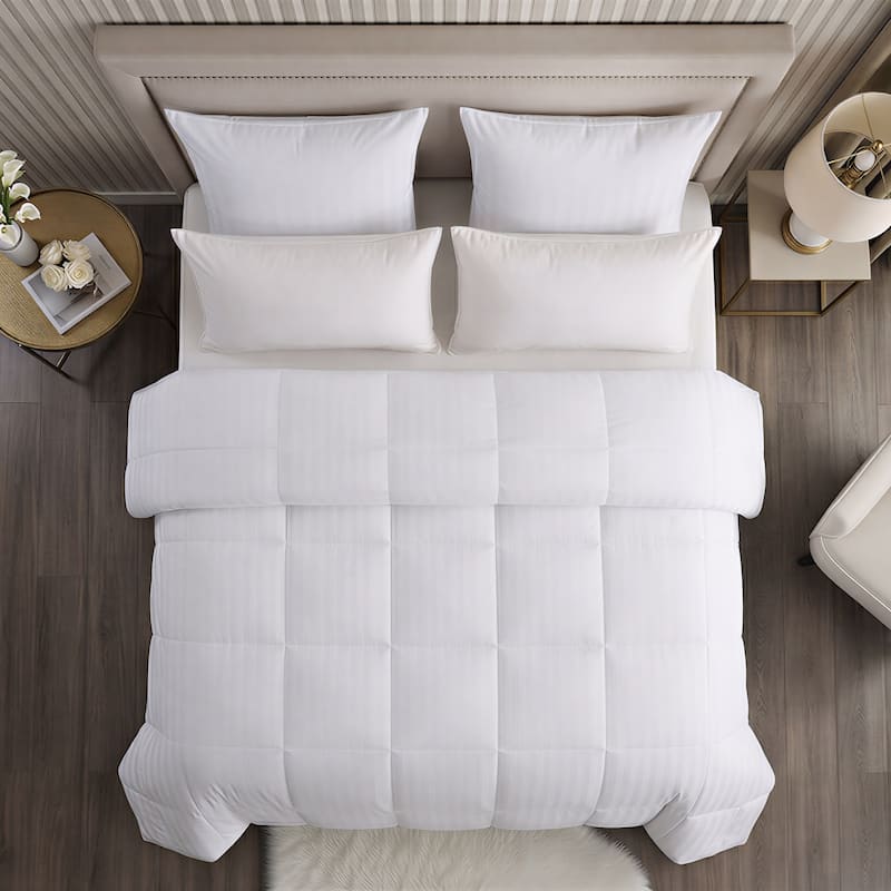 Hotel Grand White Siberian Down 500 Thread Count All-season Comforter