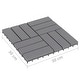 preview thumbnail 6 of 4, vidaXL Decking Tiles 30 pcs Gray Wash 11.8"x11.8" Solid Acacia Wood