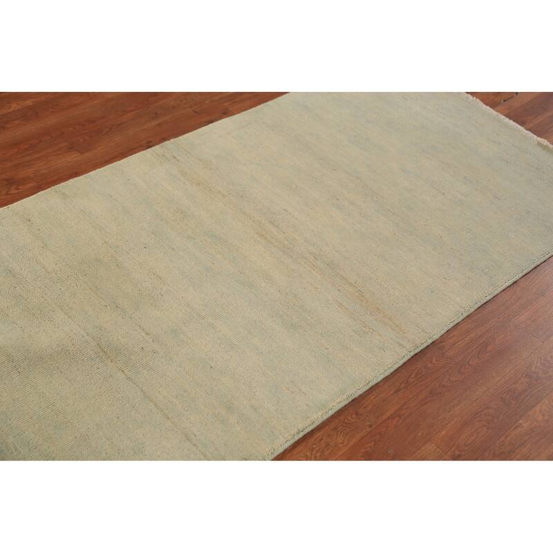 Gabbeh Oriental Runner Rug Hand-Knotted Multi-Color Wool Carpet - 2'10" x 6'7"