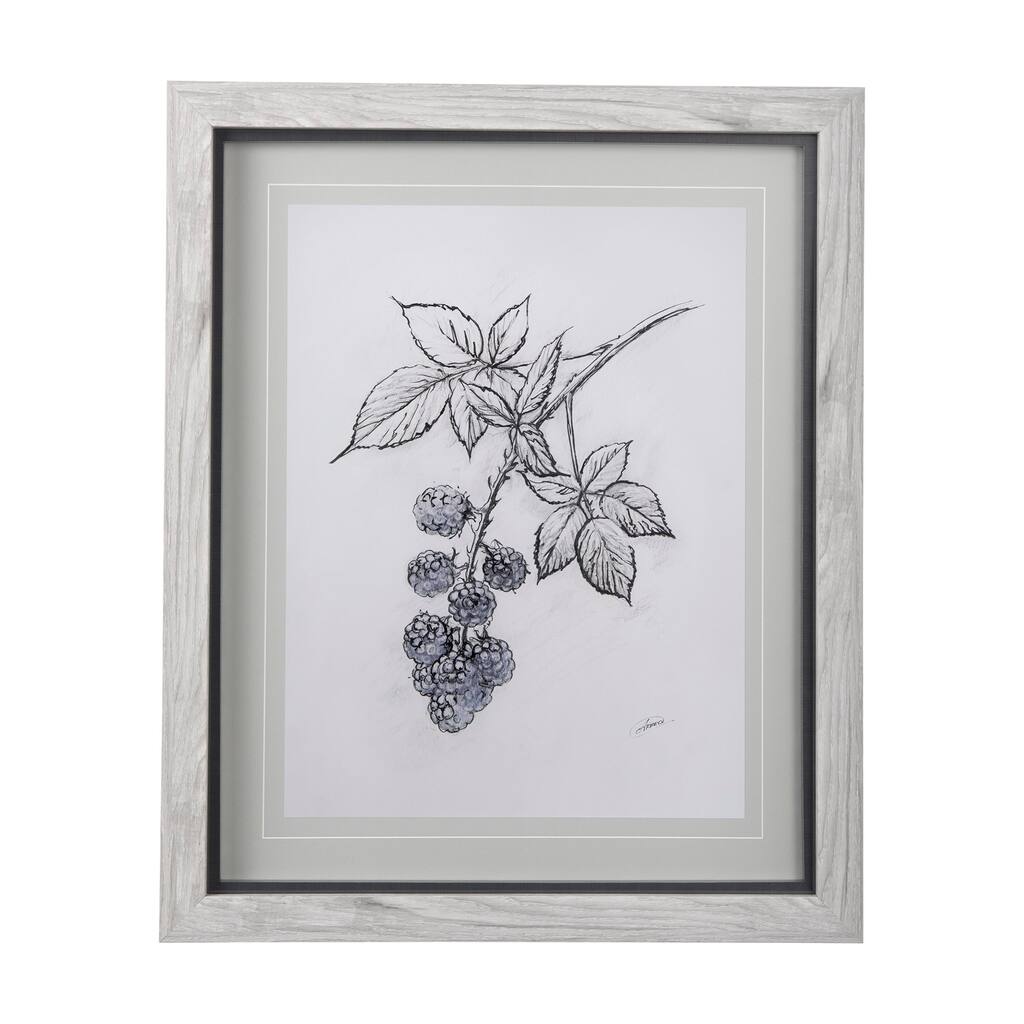 WildBerry Collection Blackberry Framed Art Print