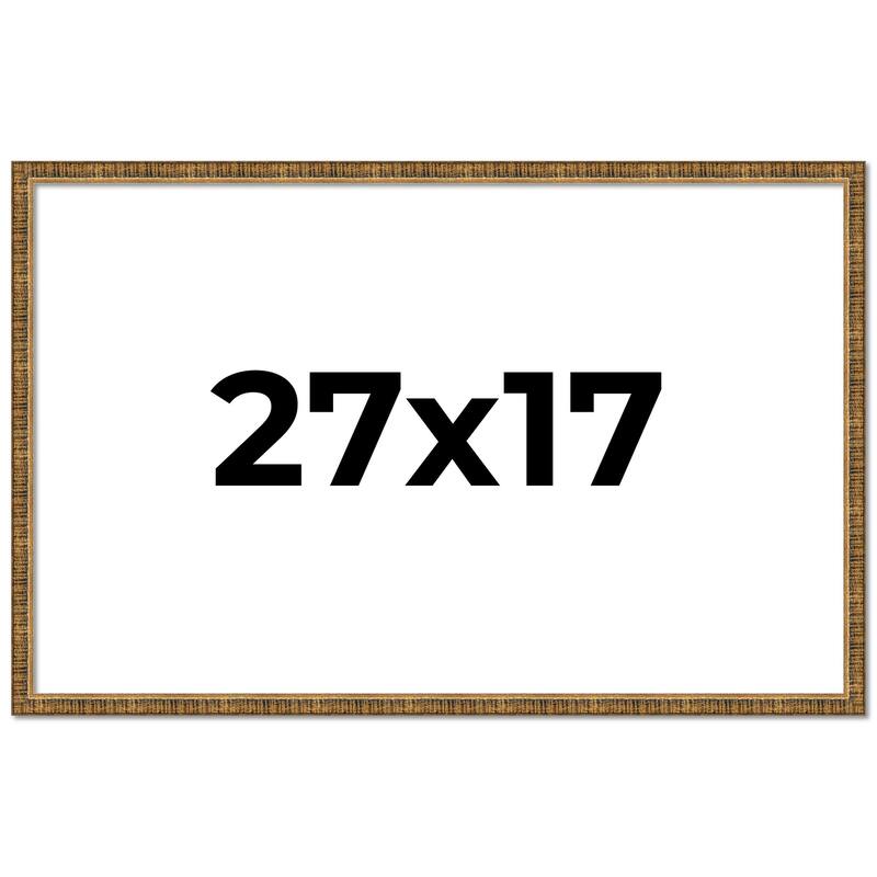 27x17 Frame Gold Solid Wood Picture Frame - Complete Modern Photo