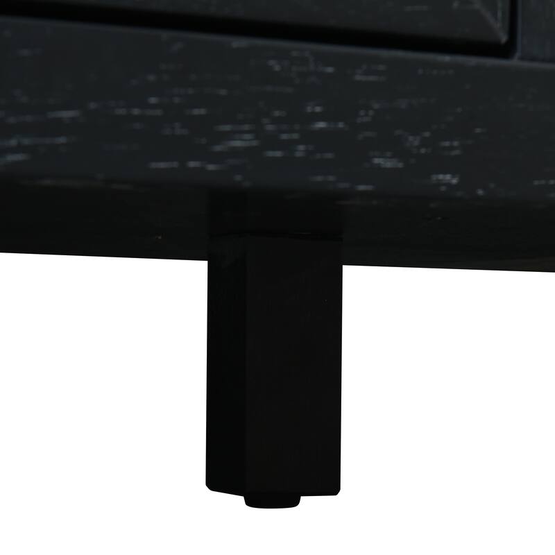 Bohemian Style Rattan Buffet Storage Cabinet