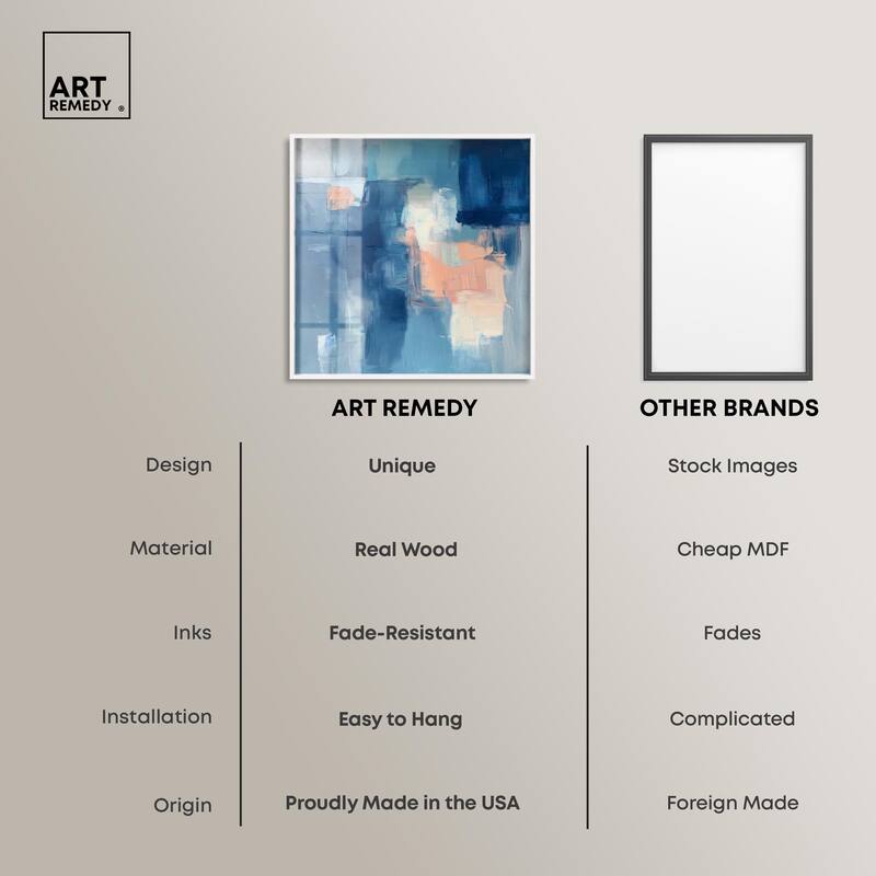Whispering Blue II Shadowbox by Art Remedy