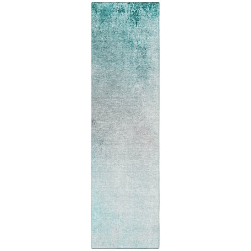 Machine Washable Indoor/ Outdoor Chantille Modern Ombre Rug