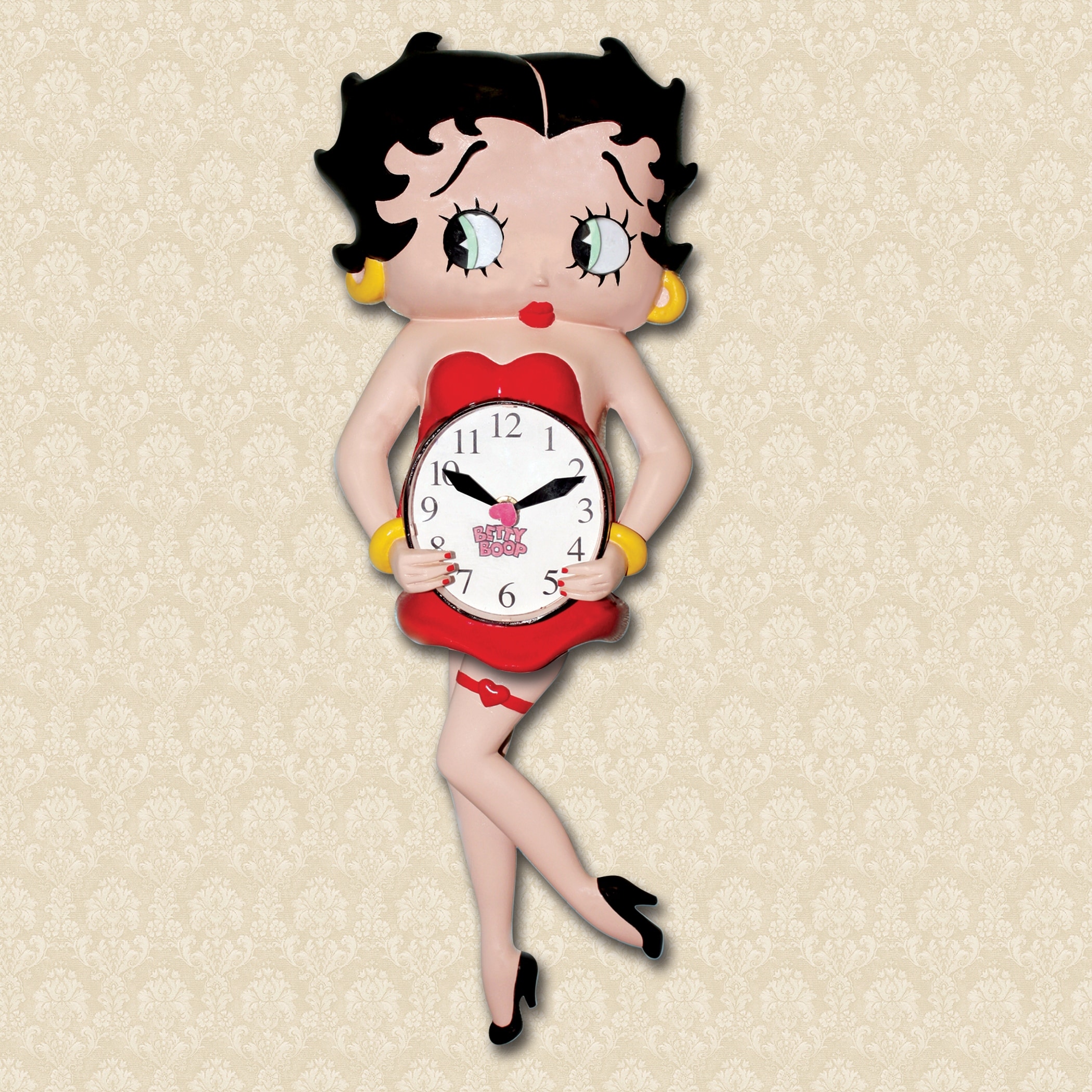 Betty Boop 3D Animated Analog Wall Clock - 13.900 x 10.380 x 3.130