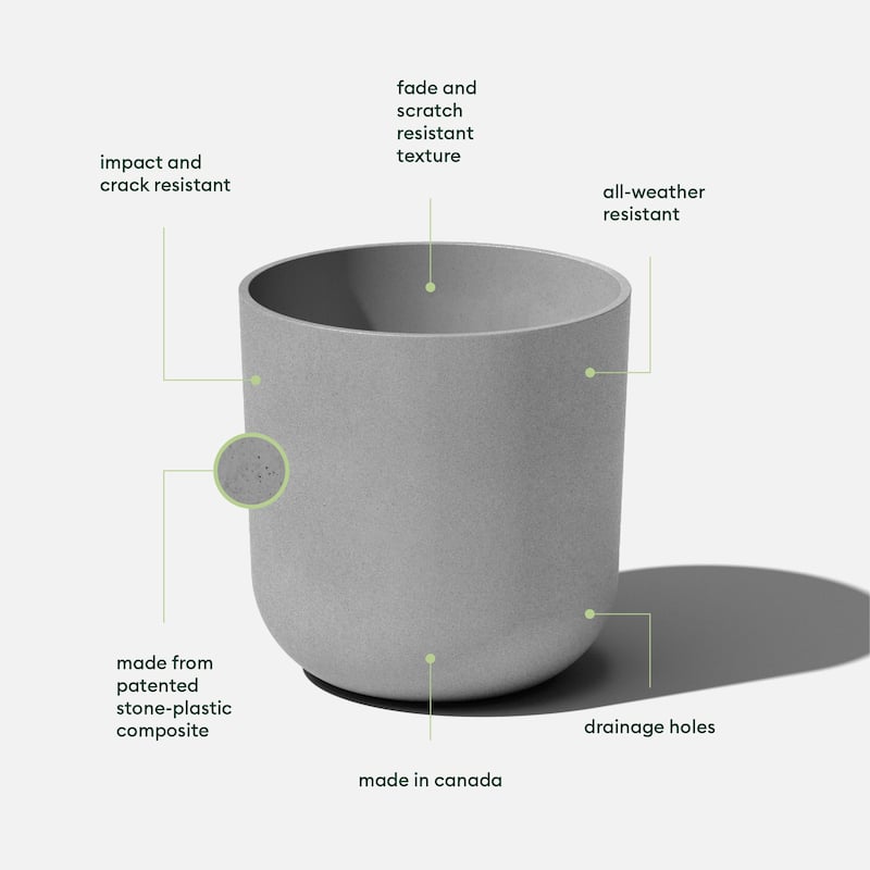 Pure Series Kona Modern Round Planter
