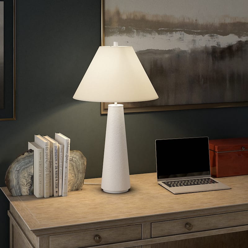Ingalls 28" Tall Monochrome Table Lamp with Fabric Shade
